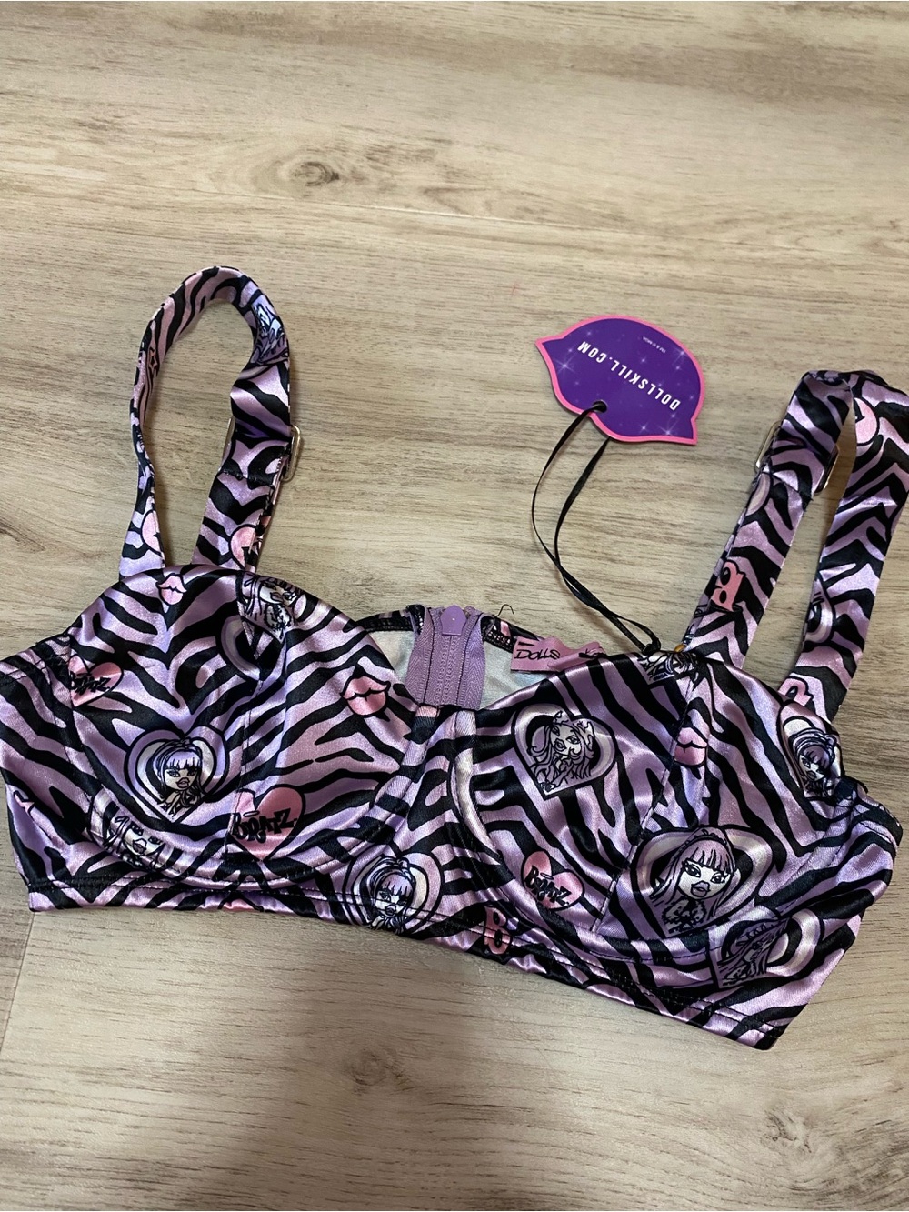 Dolls Kill x Bratz Wild at Heart Bustier Top- NWT - Picture 4 of 14